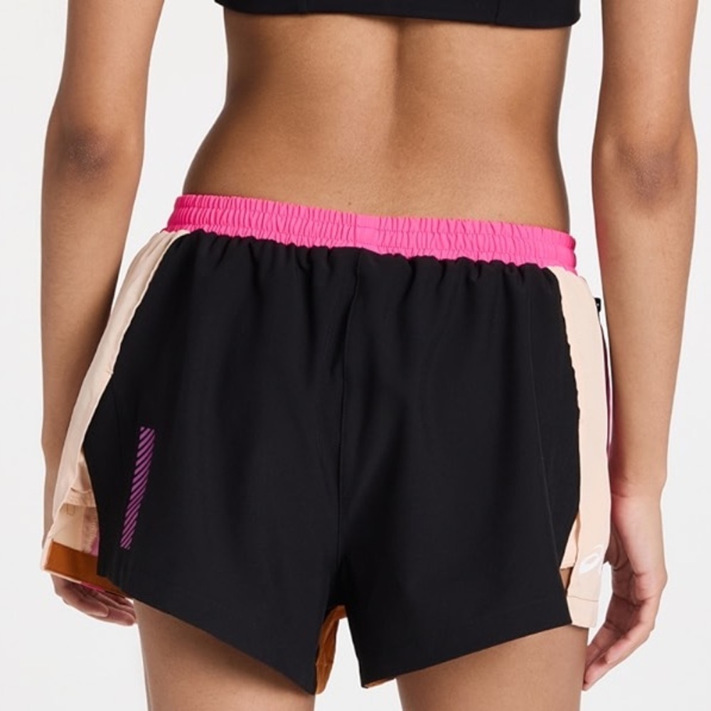 P.E Nation X Asics Sequence Running Short Golden Oak NWT - Picture 4 of 14